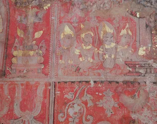Goden, Boom van de Verlichting, Wat Ratchaburana, Ayutthaya, Thailand